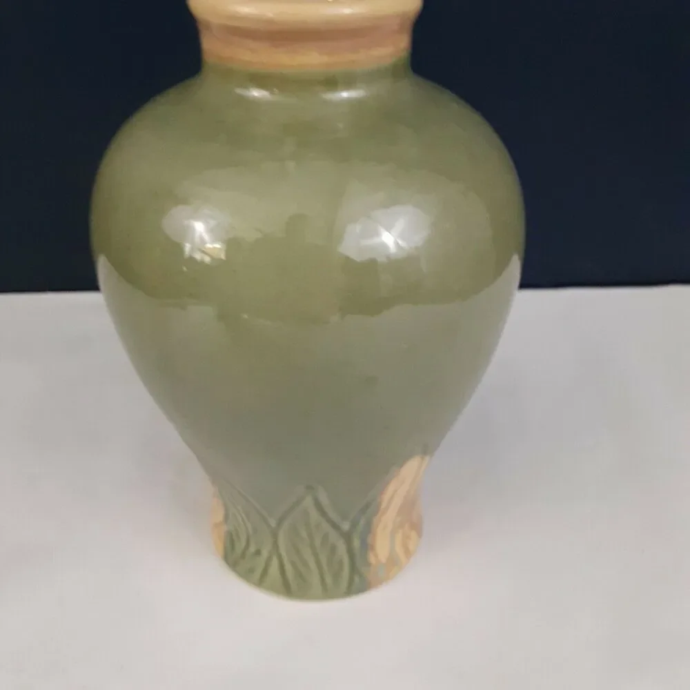 Glazed Pottery Vase Minimalist,Country by Hand Crafted Ceramics